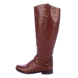 Tory Burch Brown Almond Derby Boots Size 5